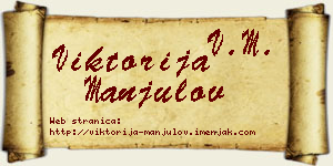 Viktorija Manjulov vizit kartica